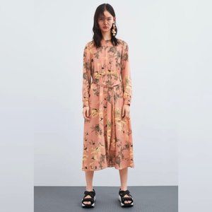 Zara Floral Print Kimono Dress (NWT)